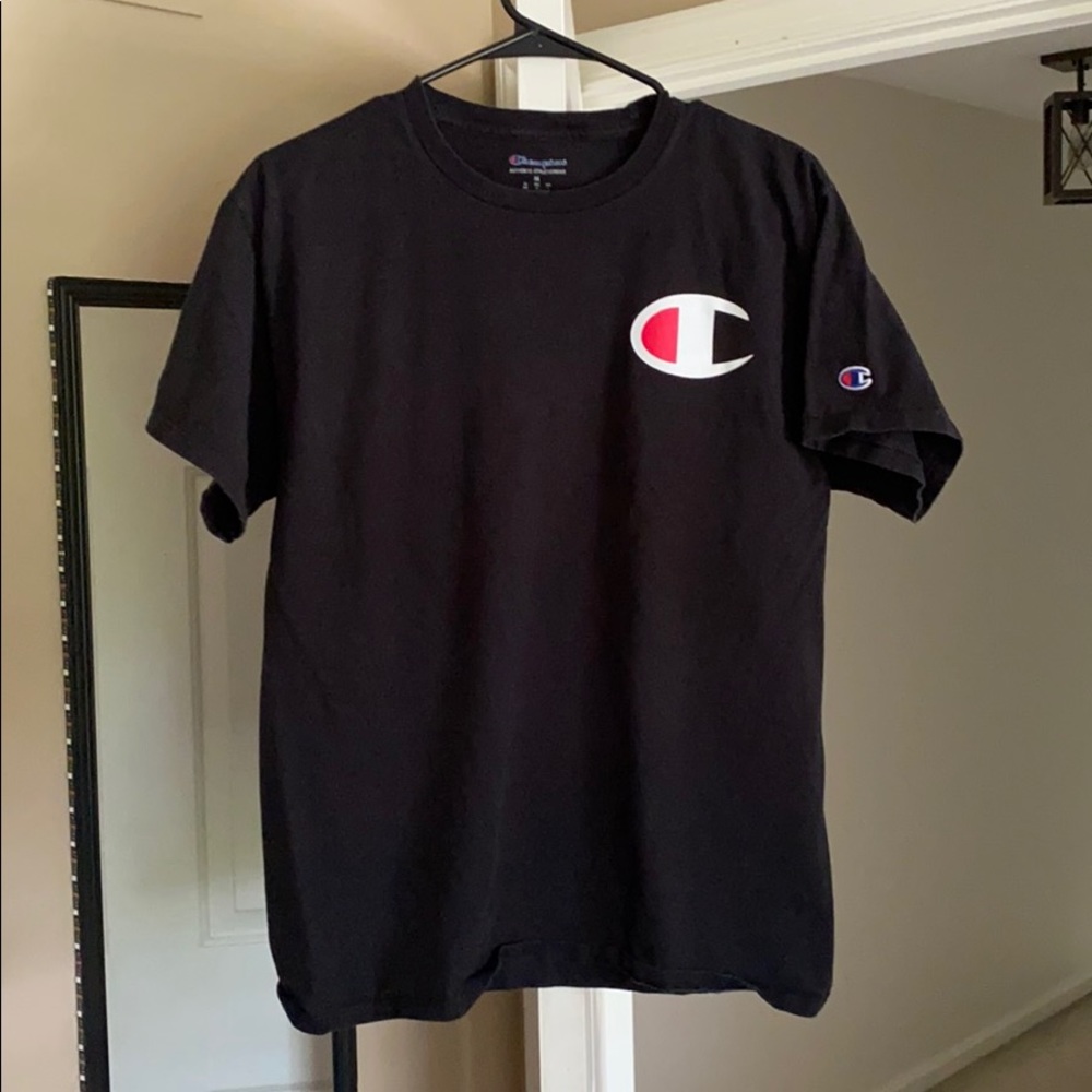 Black Big C Champion Tee